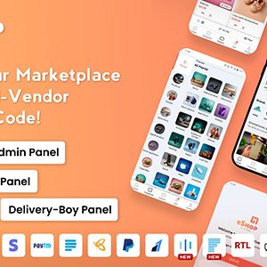 Multi Vendor eCommerce Full App with Admin – eShop