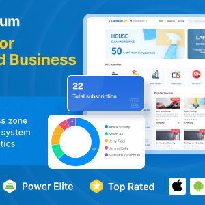 Multi Provider On Demand Home service App with admin + website – Demandium