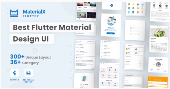 MaterialX Flutter - Flutter Material Design UI » THEMESAVE