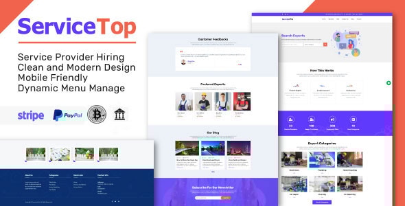 ServiceTop – Professional Service Selling Website PHP Script