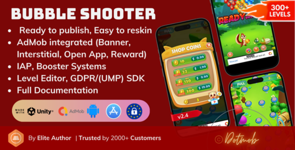Bubble Shooter - Unity Template Project with AdMob Ads » THEMESAVE.COM